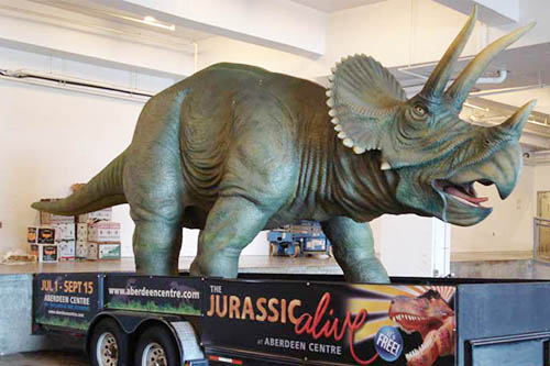 mechanical dinosaur exhibit